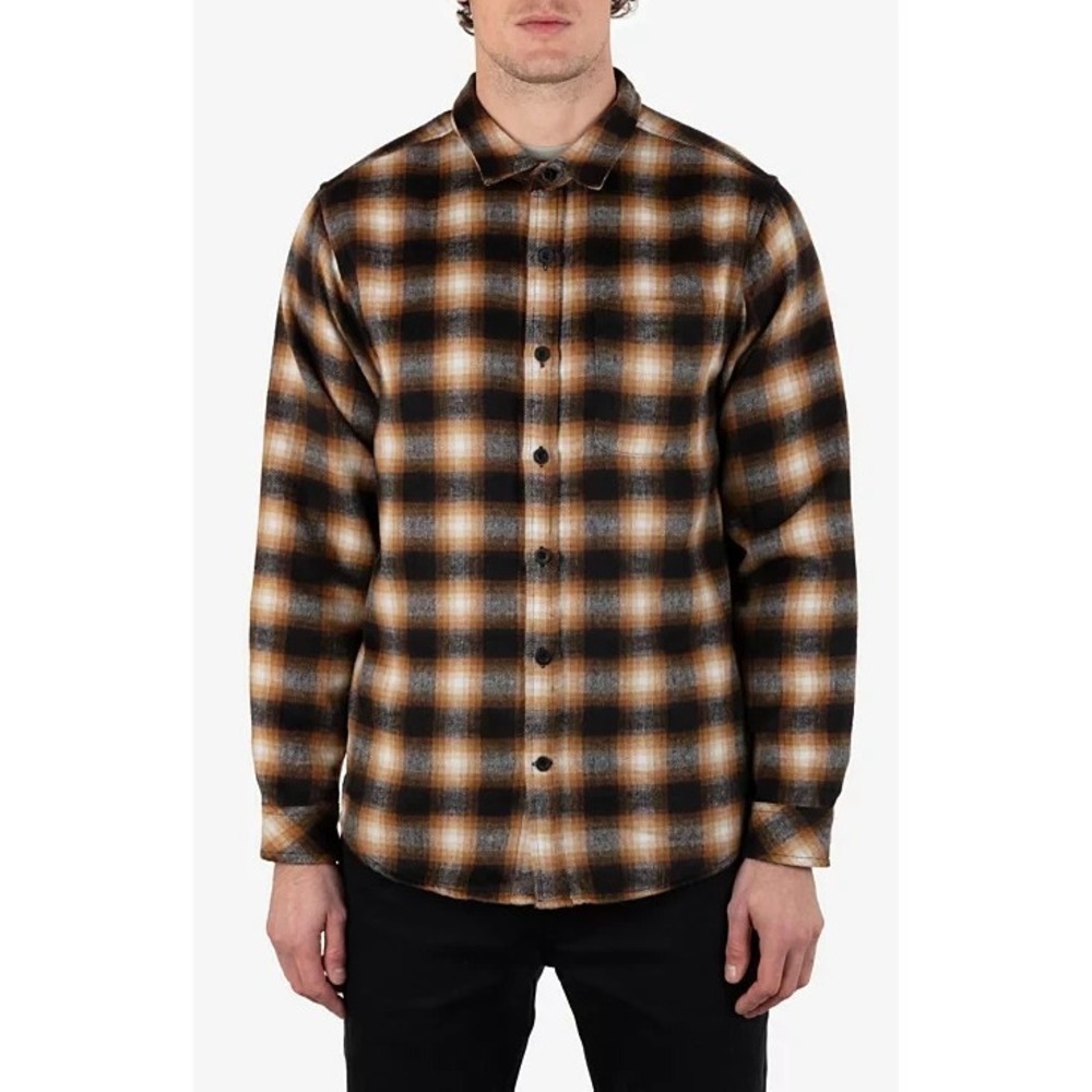 Hurley Man's Size M - Portland Heavyweight Flannel Shirt